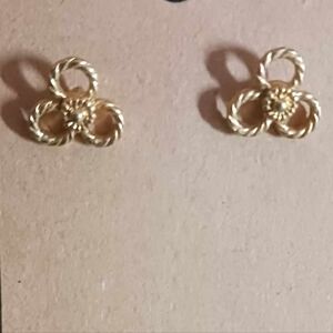 Gold earrings costume